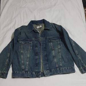Motel Rocks Blue and Brown Denim Jacket